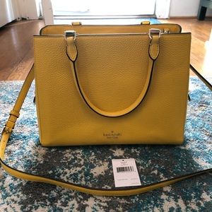 Kate Spade Medium Leila Satchel, Sunflower Fields